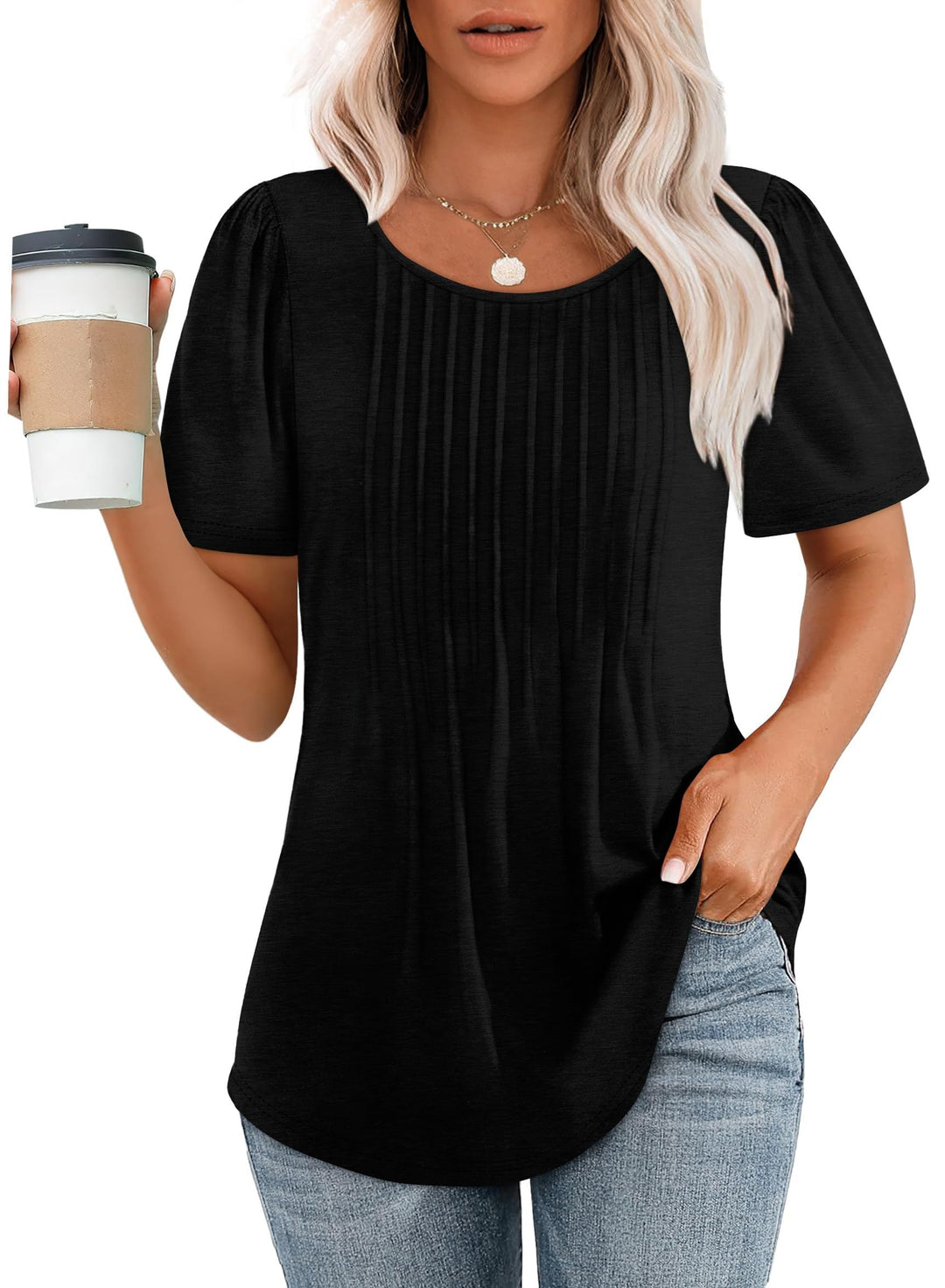 Amelie | Elegantes Plissee-Top