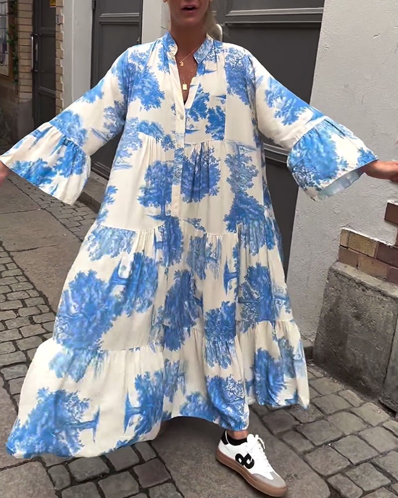 Della | Langes Elegantes Fließkleid