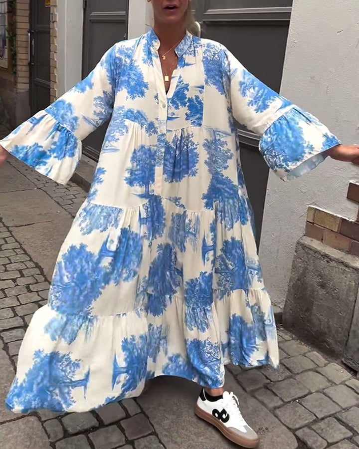 Della | Langes Elegantes Fließkleid