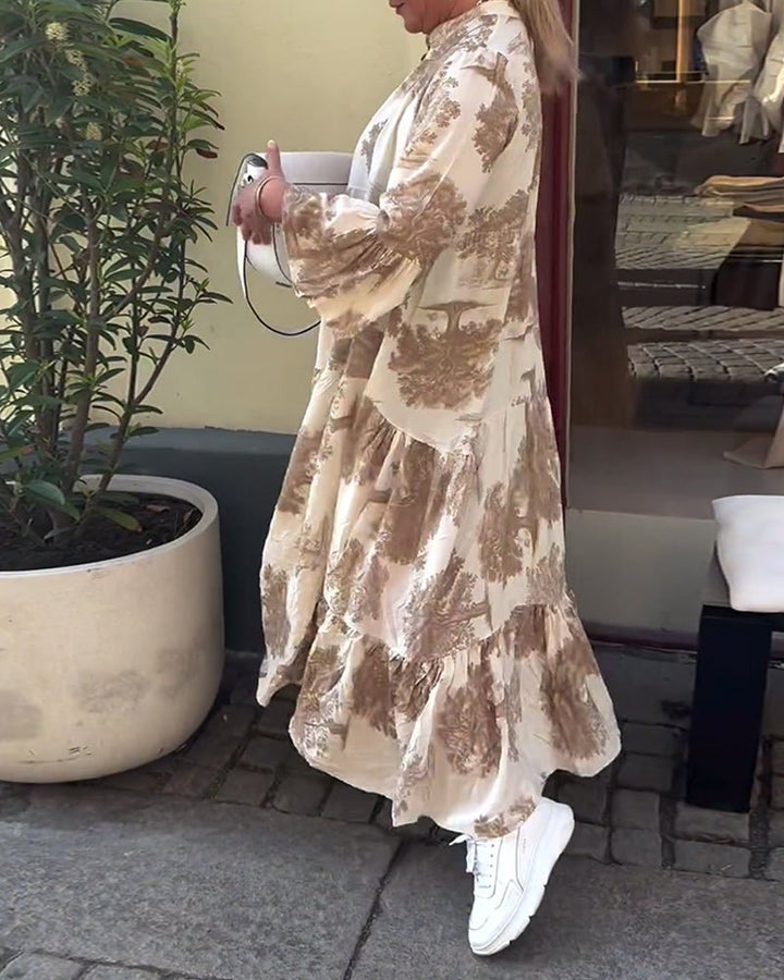 Della | Langes Elegantes Fließkleid