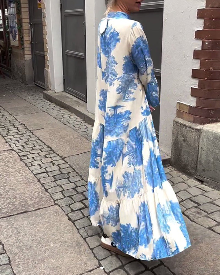 Della | Langes Elegantes Fließkleid