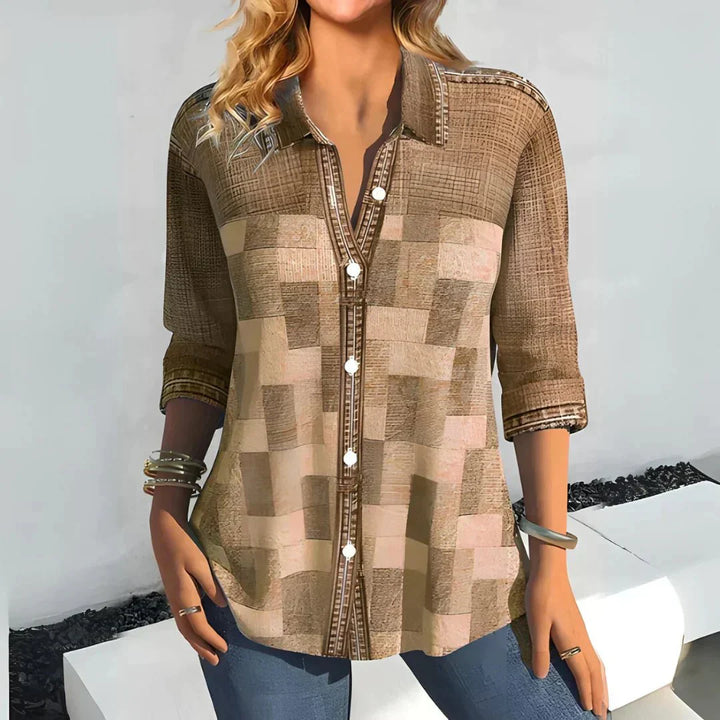 Hazel | Klassische Karierte Bluse