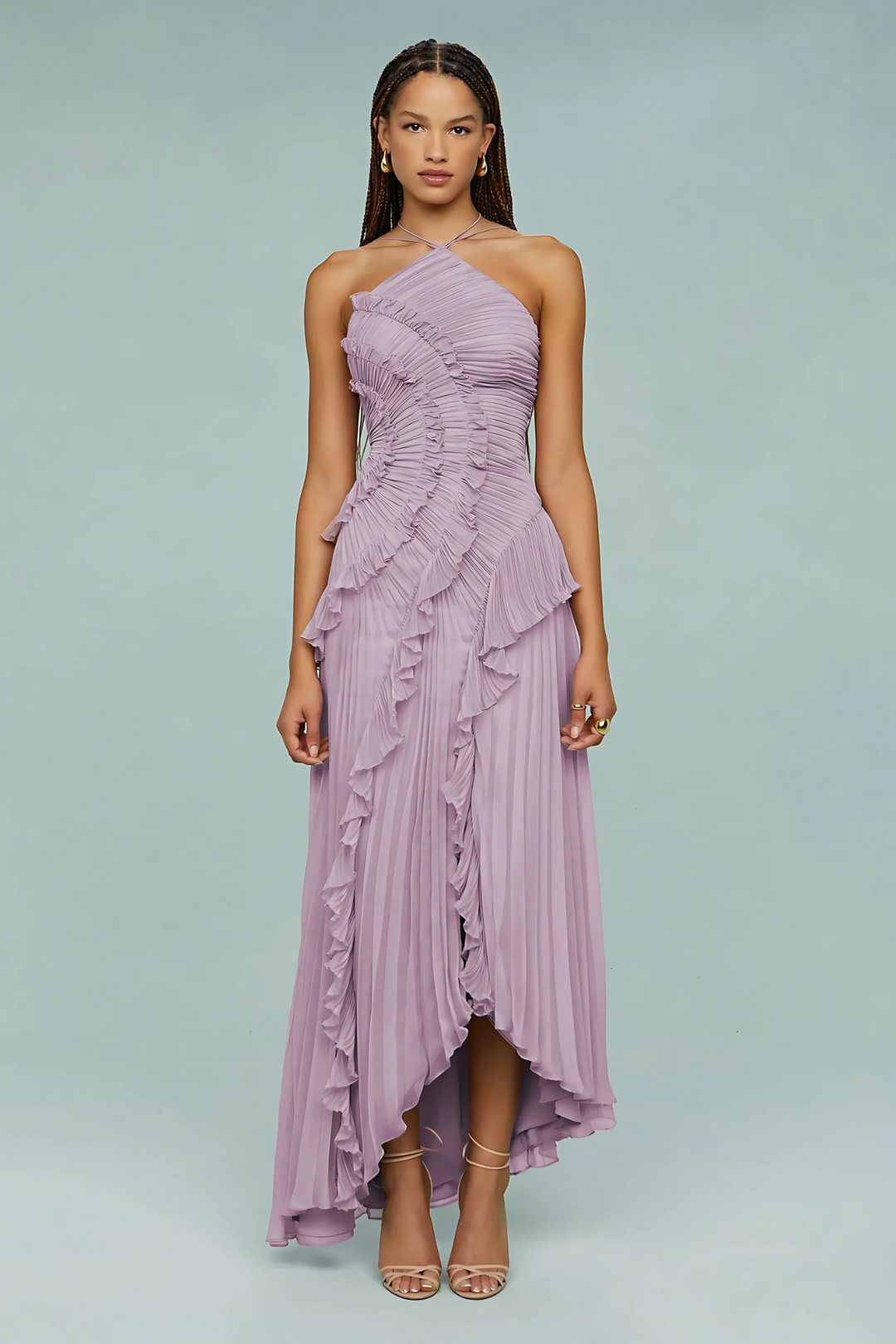 Romy™ | Elegantes Rüschen-Maxikleid