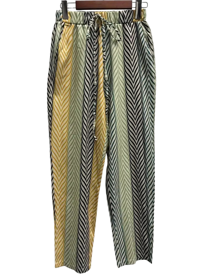 Gestreifte Gemusterte Bindehose