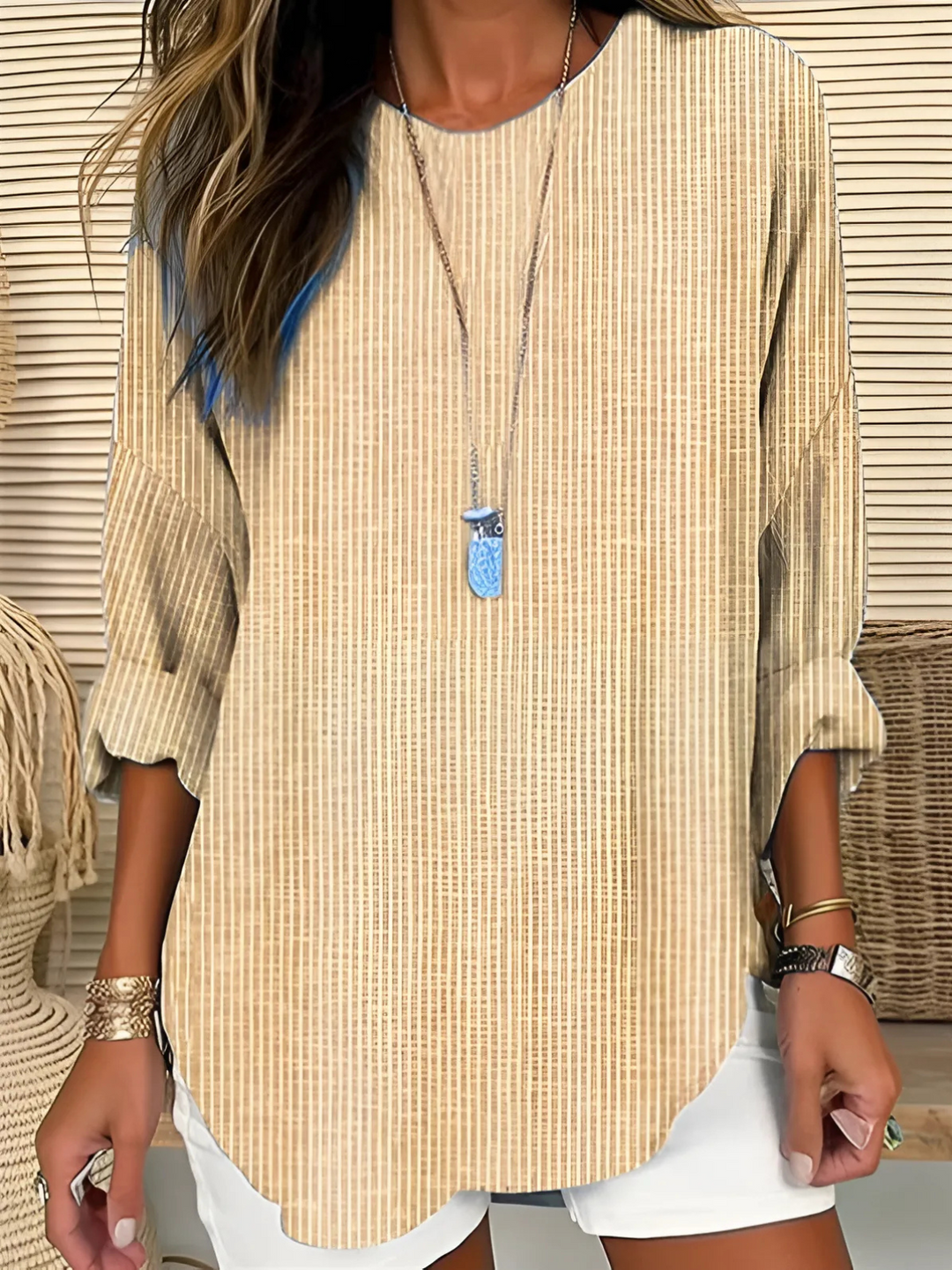 Rhea | Trendige Gestreifte Bluse