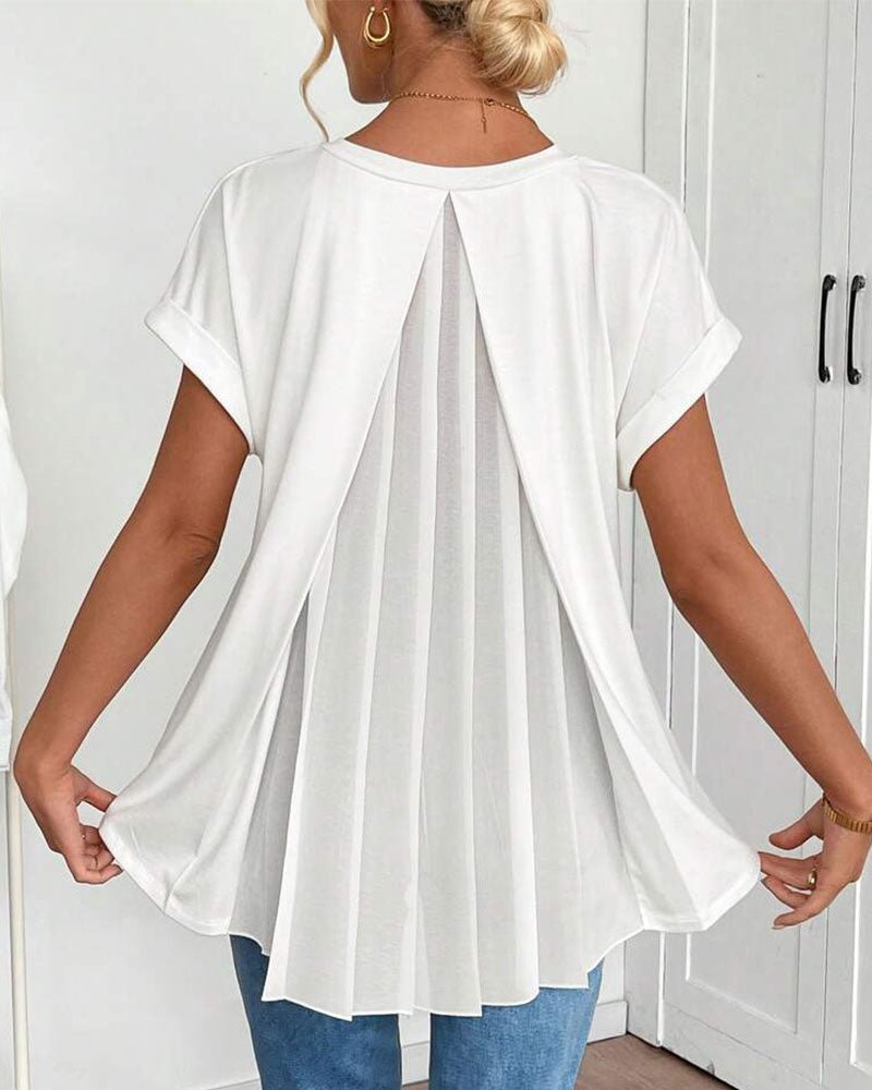 Ainsley | Schlichtes Patch-T-Shirt