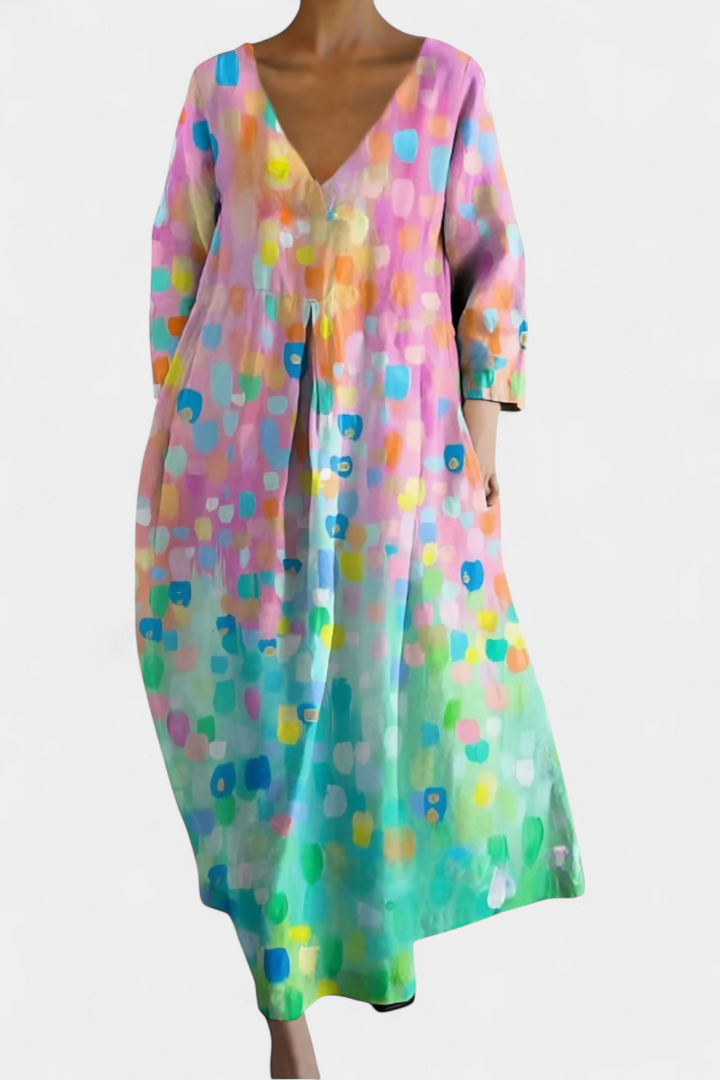 Riley | Müheloses V-Ausschnitt-Kleid