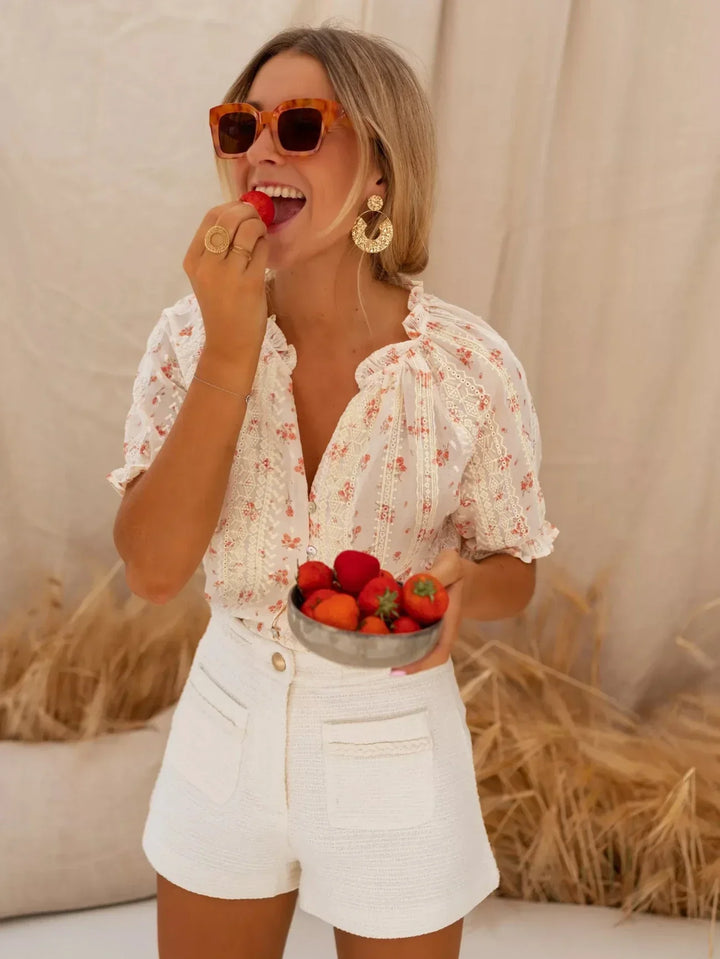 Devon | Blümchen-Charme-Bluse