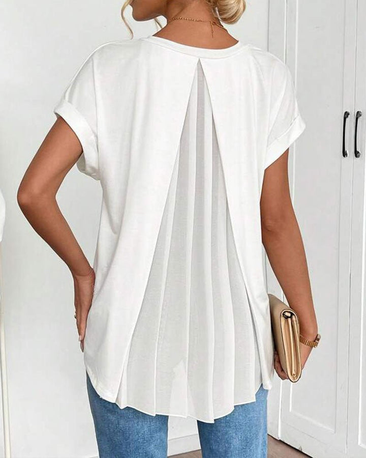 Ainsley | Schlichtes Patch-T-Shirt
