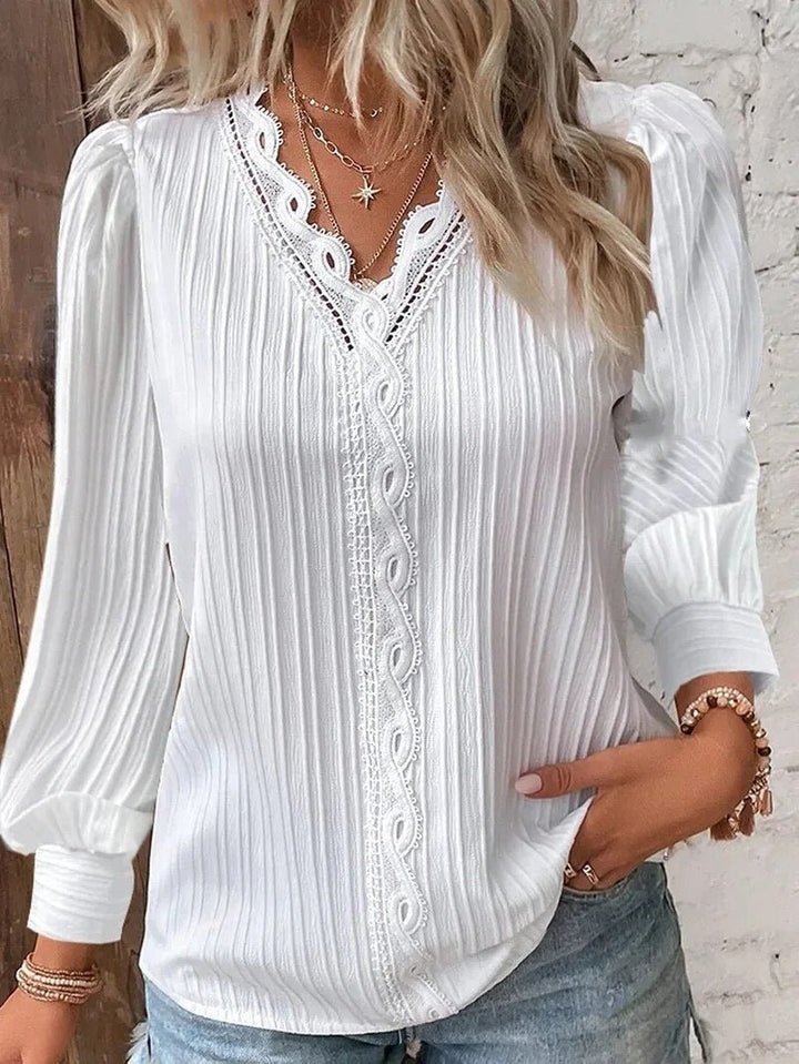 Lydia | Spitzen-Detail-Bluse