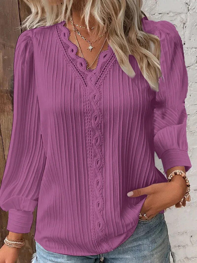 Lydia | Spitzen-Detail-Bluse