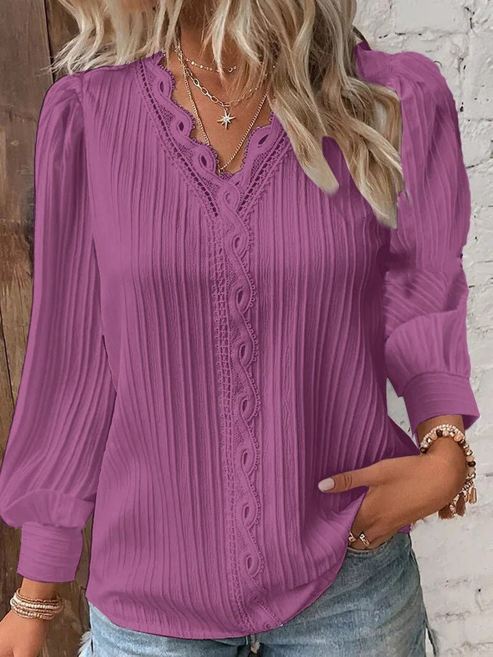 Lydia | Spitzen-Detail-Bluse