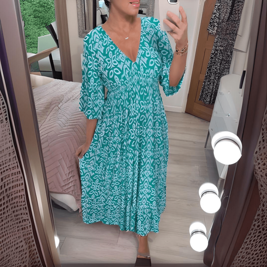 Amara | Boho-Chic Druckkleid