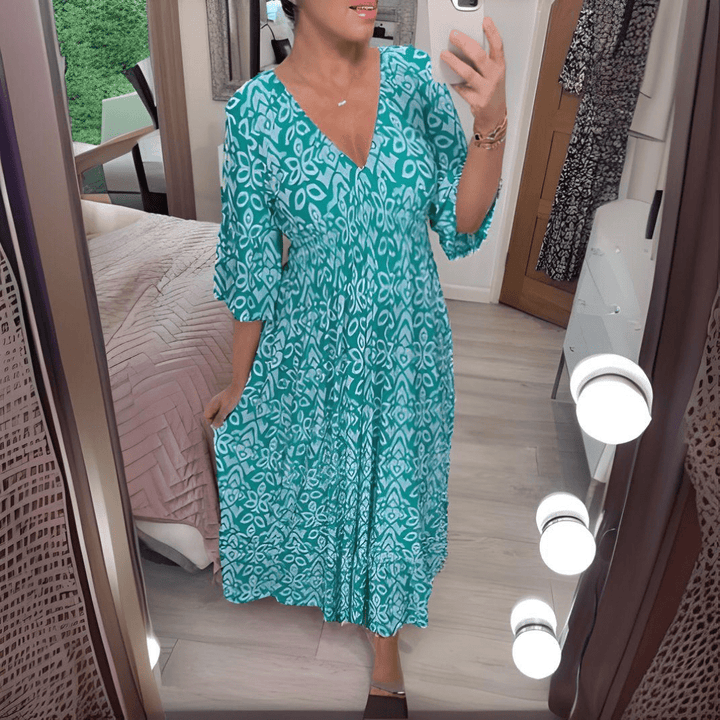 Amara | Boho-Chic Druckkleid