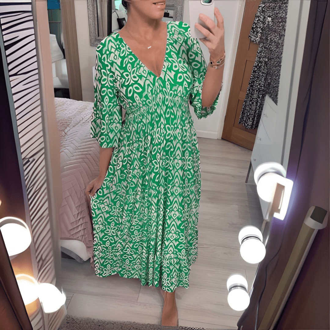 Amara | Boho-Chic Druckkleid