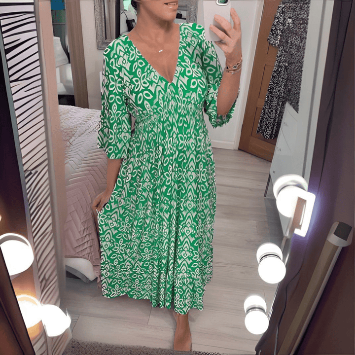 Amara | Boho-Chic Druckkleid