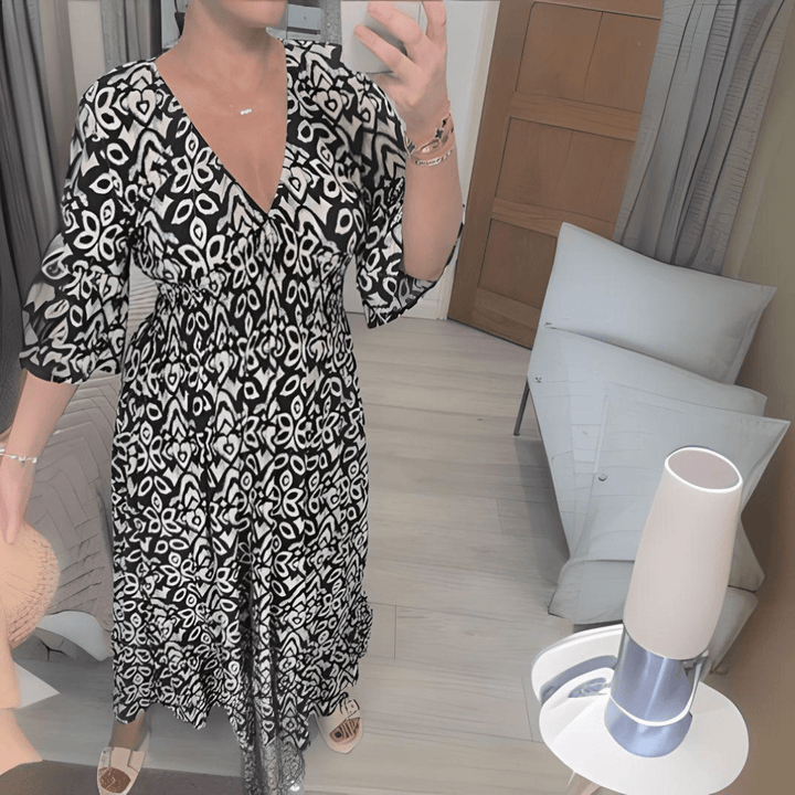 Amara | Boho-Chic Druckkleid