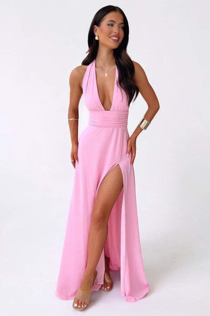 Jolie™ | Elegantes Neckholder-Maxikleid