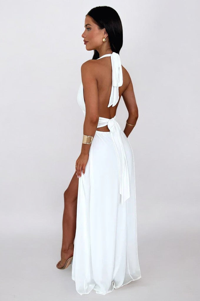 Jolie™ | Elegantes Neckholder-Maxikleid