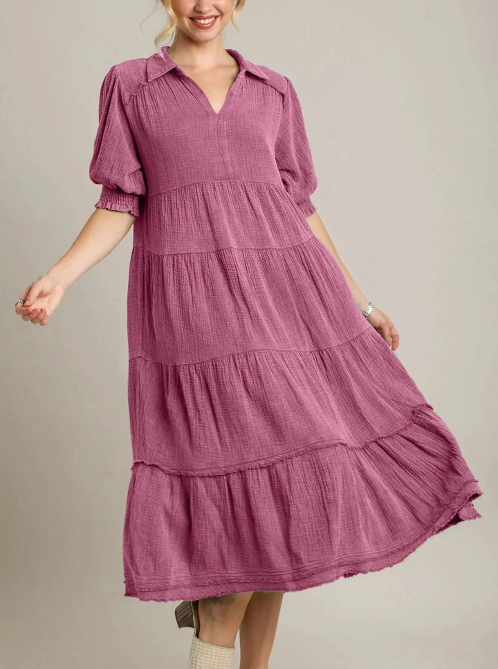 Siamara | Stufiges Maxi-Kleid
