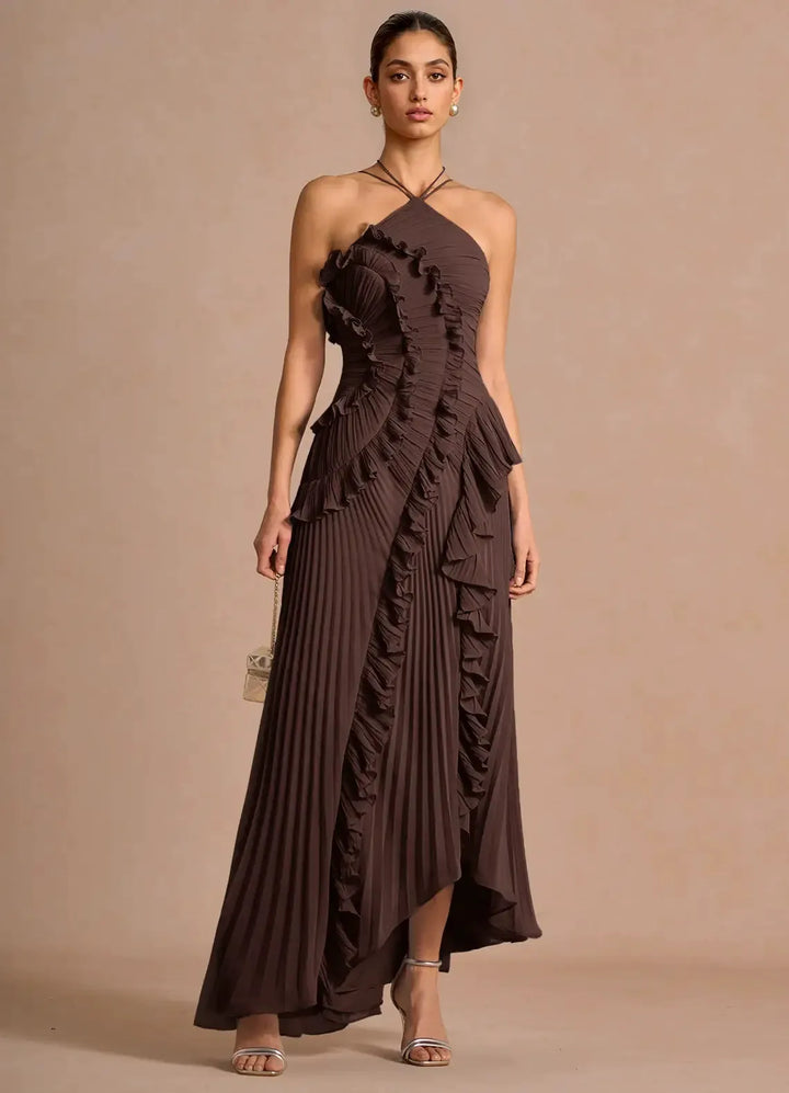 Romy™ | Elegantes Rüschen-Maxikleid