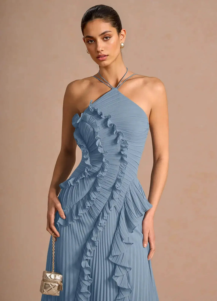 Romy™ | Elegantes Rüschen-Maxikleid