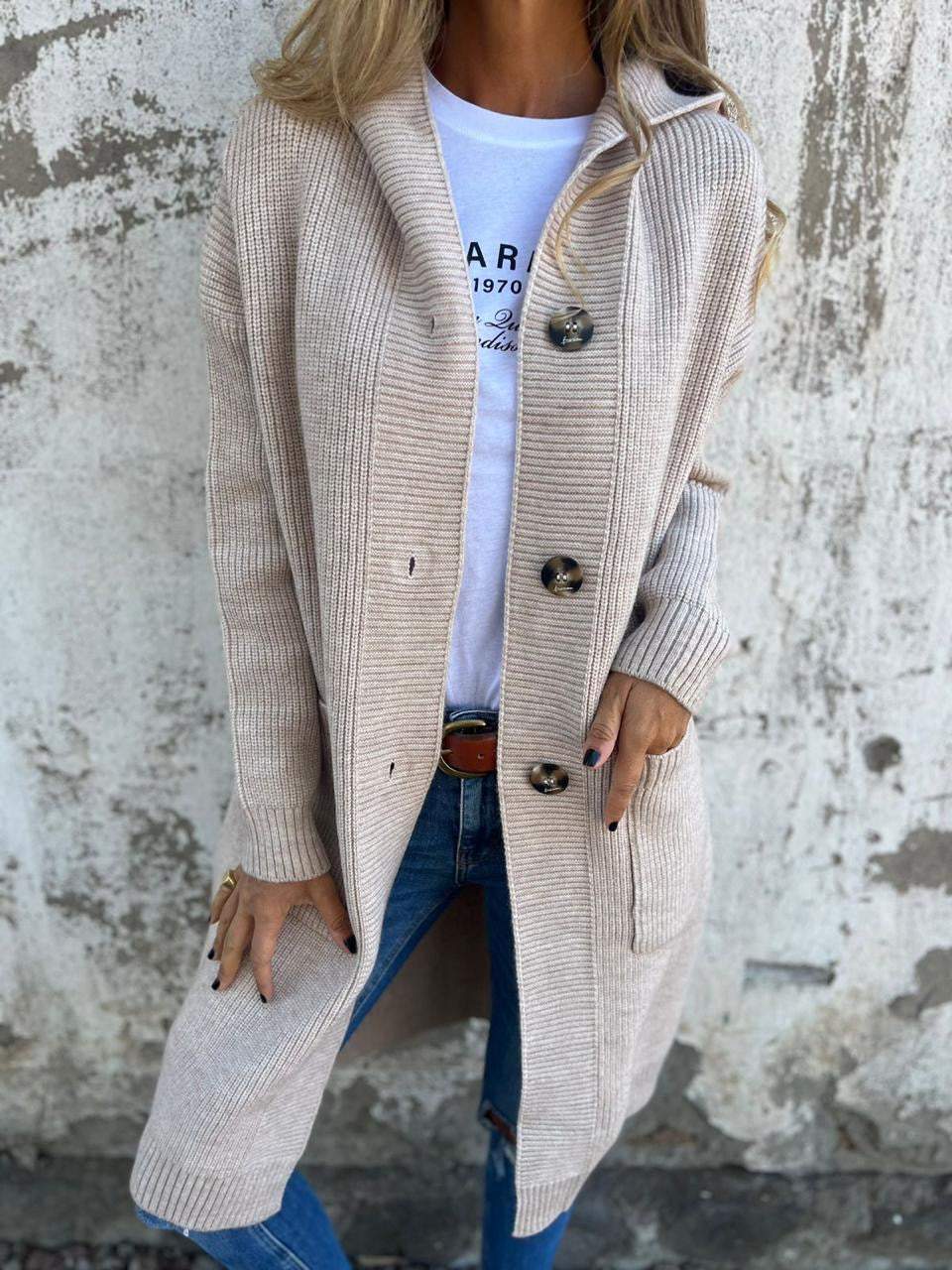 Rosalie | Schicke Lange Strickjacke