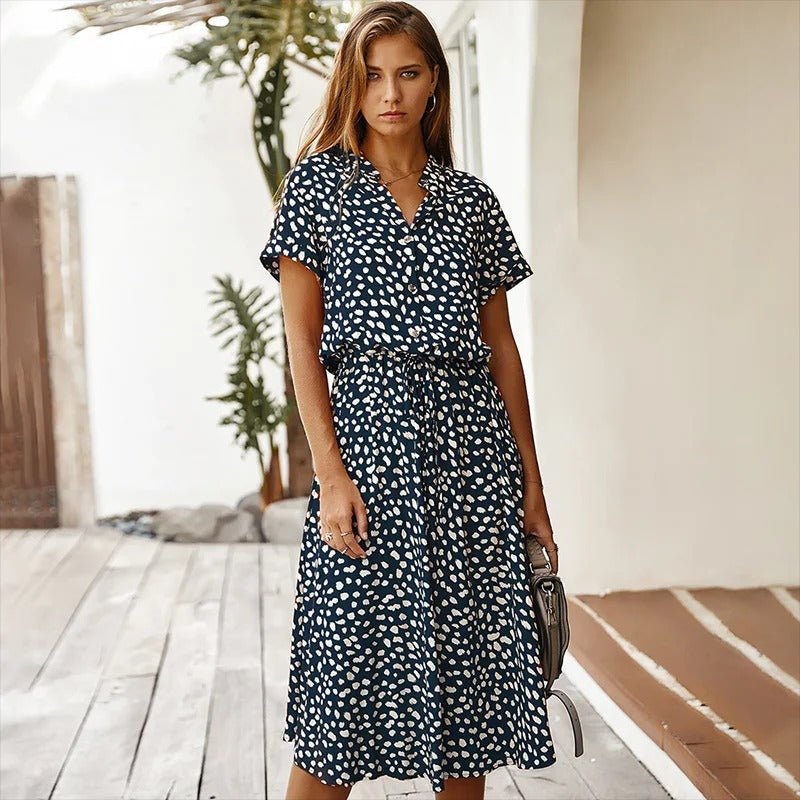 Ellano | Davis Elegantes Mehrfarbiges Sommerkleid