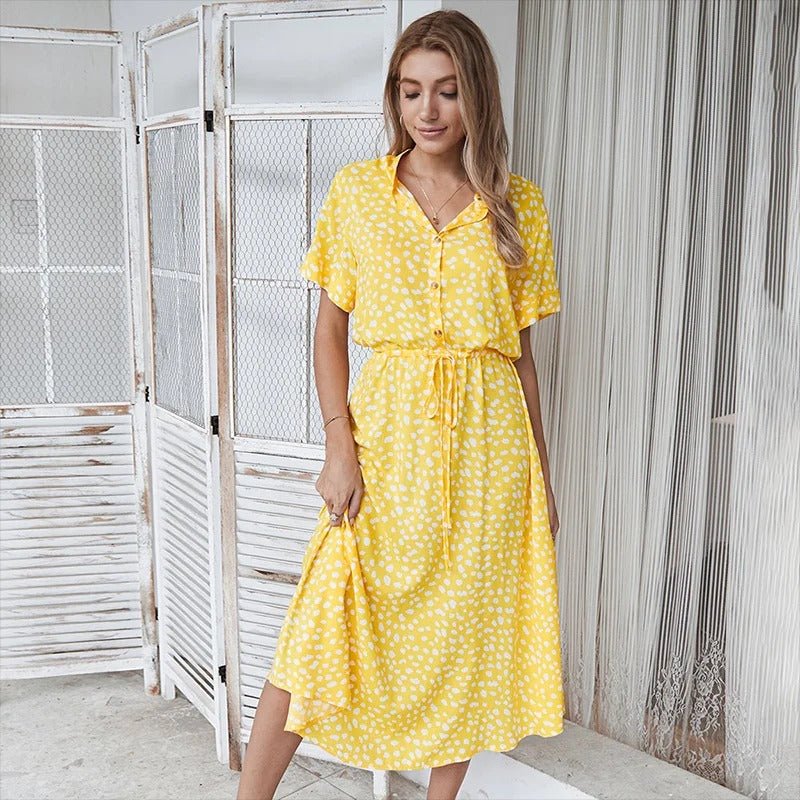 Ellano | Davis Elegantes Mehrfarbiges Sommerkleid