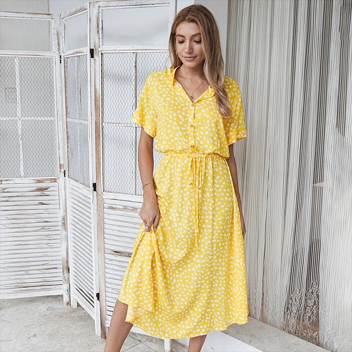 Ellano | Davis Elegantes Mehrfarbiges Sommerkleid