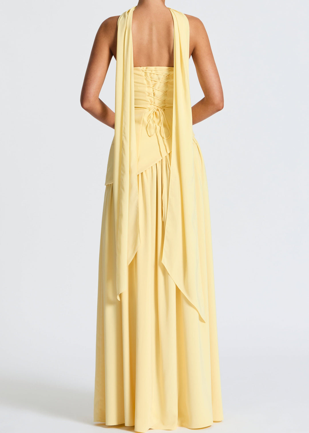 Sofia™ | Trägerloses Maxikleid mit Choker-Detail