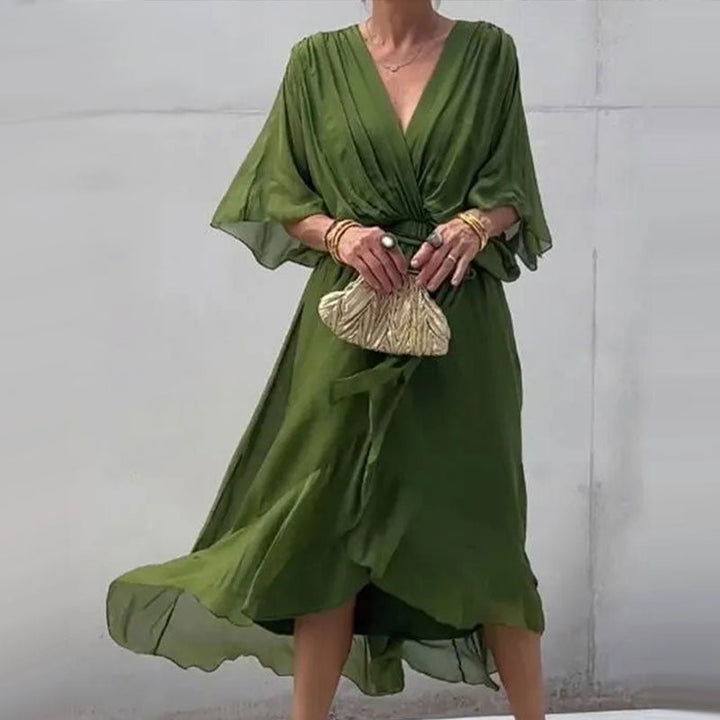 Shelly | Elegantes V-Ausschnitt-Kleid