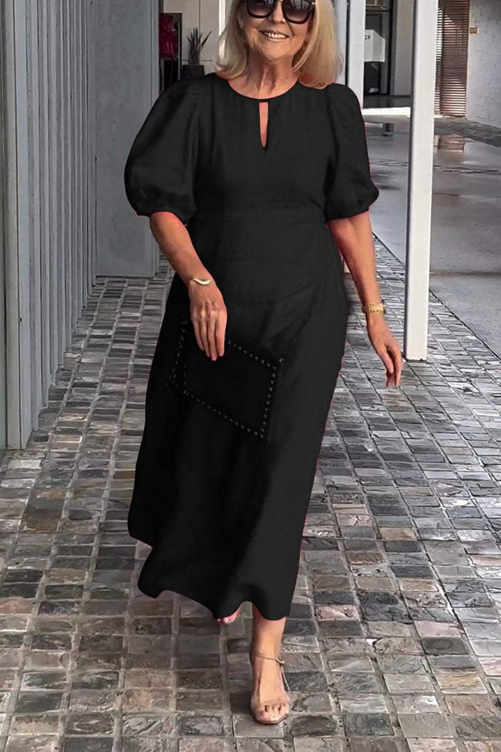 Natalia | Zeitloses Kleid mit Puffärmeln
