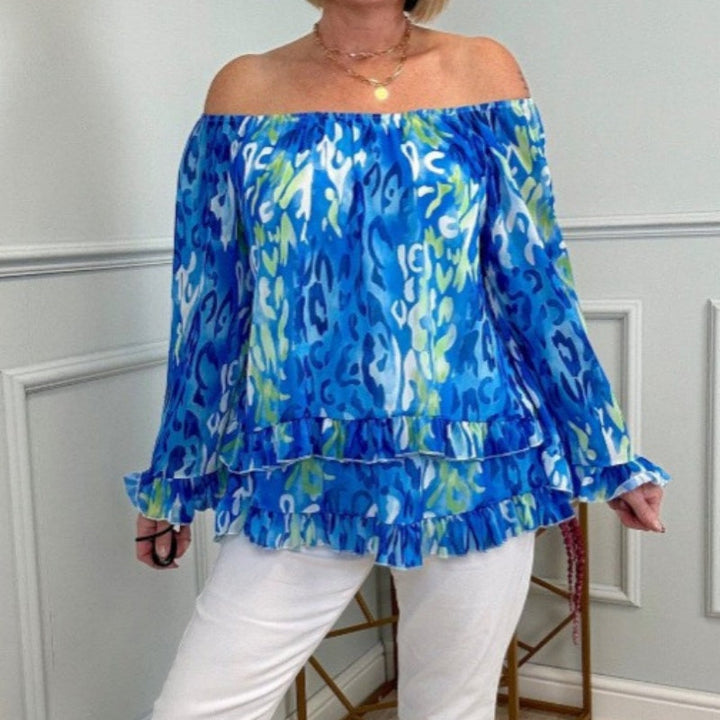 Lucinda | Drapierte Off-Shoulder-Bluse