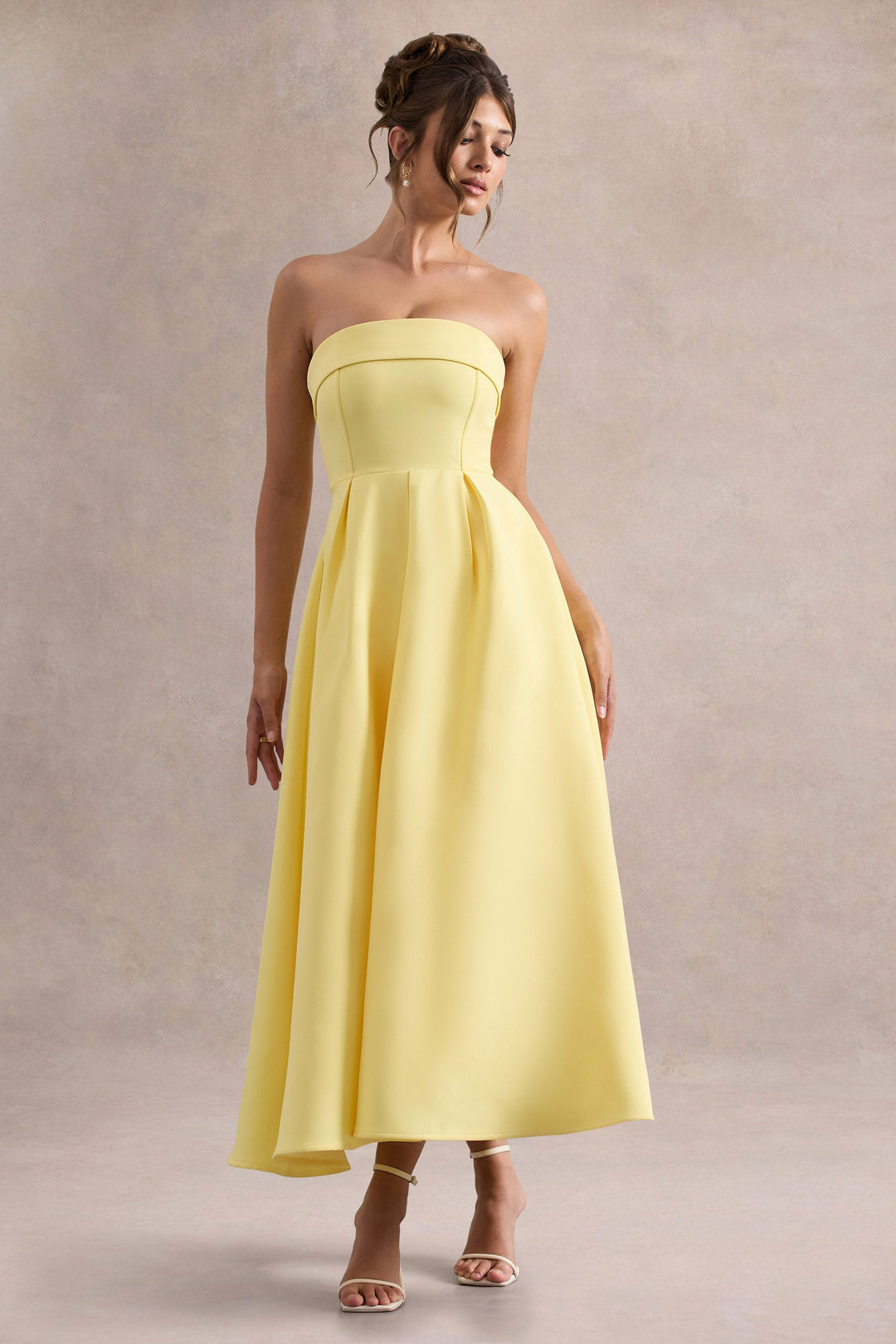 Luna™ | Elegantes trägerloses Midikleid