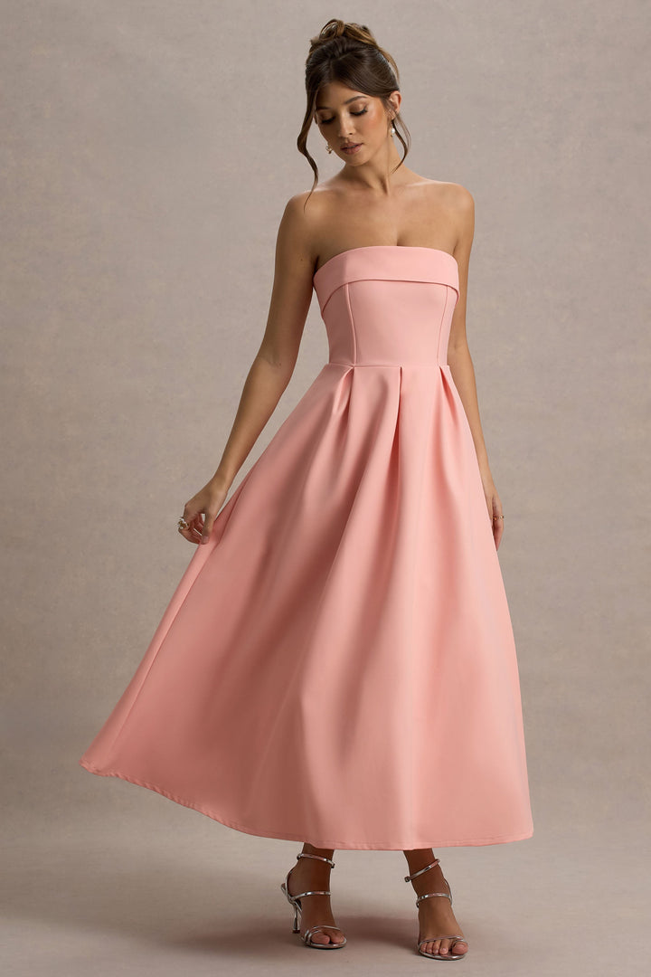 Luna™ | Elegantes trägerloses Midikleid